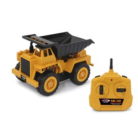JAMARA 410151 – Dump Truck MK136 1:36 2.4GHz – Dump Trough Up, Down, Yellow