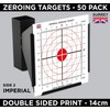 ZEROING TARGETS METRIC IMPERIAL AIR RIFLE PISTOL SCOPE SIGHTS AIRSOFT