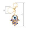 Jasimkiss Evil Eye Keychains Hamsa Hand keychains Protection Charm Key