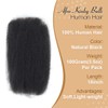 Vecago Afro Kinkys Bulk Human Hair, 18 inch 4c Curly