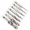 7Pcs Tap Set 1/4 Hex Shank Metric Drilling and Tapping