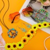 5 Pcs Hippie Costume Accessories Set 70s Peace Sign 60s