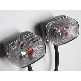 RinParts 1107061 Zoomer Genuine Type 1 Car Clear Turn Signal (Front and Rear Left & Right Set)