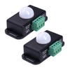 2 Pack Sensky 6A DC 12V 24V PIR Motion Sensor,