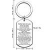 JMIMO Son in Law Keyring Birthday Christmas Gifts from Mother