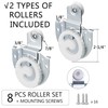 Closet Sliding Door Track Kit, Sliding Closet Door Hardware Rollers
