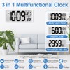 18.5" Extra Large Amotic Digital Wall Clock Battery Operated Atomic
