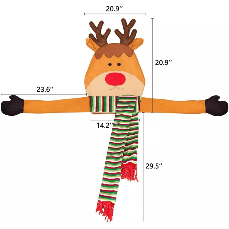 Pawsible Adorno Navidad Decoración Abraza Arbol 3d Punta Sombrero
