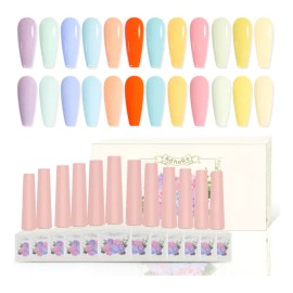 Geles Semipermanente Gama De Esmaltes Uñas Kit De 12 Geles