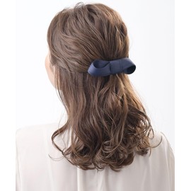 [ヴxante-nu] vingtaine Twist Ribbon Barrettes Hair Accessories Simple Office H – 755  - browns