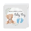 Second Ave Baby Boy Newborn Welcome Congratulations Blue Bear Square
