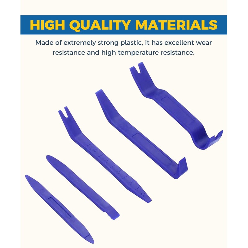 Flaconi 5pcs Trim Removal Tool,Car Tool Kit,Trim Removal Tool Kit,Plastic