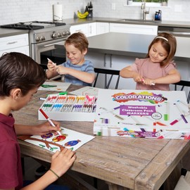 Colorations Washable Markers, Set of 256, 16 Colors, Non Toxic | Bulk Art Supplies For Kids, Classroom Kit, Coloring Class Pack, Crafting Materials For Children