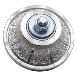 MOSTARTOOLS 1/2 Inch Demi Bullnose Half Bullnose Coarse Vacuum Brazed Diamond Hand Profiler Router Bit Profile Wheel with 5/8-11 in Thread for Granite,Marble,Tile,Travertine,Concrete Countertop