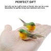 Casoter Handmade Simulated Robin Bird for Home Furnishings, Small Bird