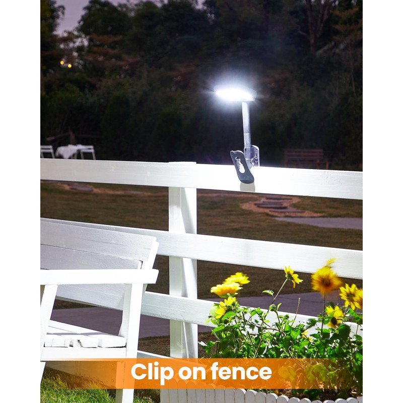 Thumok Clip On Solar Lights Outdoor with Motion Sensor -