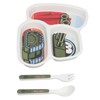 Children Tableware Set Cartoon Printed Unbreakable Divided Plate Toddler Eating