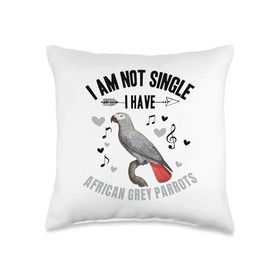 African Grey Parrot Food African Grey Parrot Clothes Throw Pillow