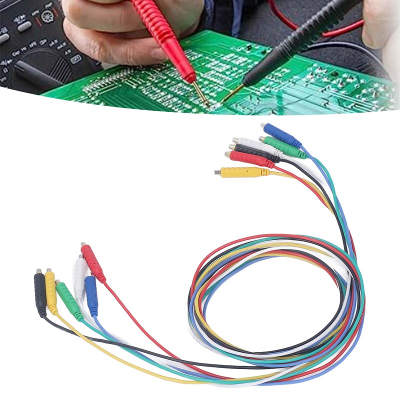 6PCS Magnetic Test Leads Silicone Soft Flexible Jumper Test Wires