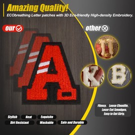 Needn’t Iron on Letters Patches-Embroidered Patch Name Funny Cool Hook & Loop Patches for Hats Backpacks Morale Tactical Gear Custom Clothes/Clothing Jackets Shirts Jeans DIY Accessories (only W*1）