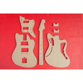 Unbranded Jazzmaster Router Template Set wNeck and Pickguard CNC Luthier Tools 1/2" MDF