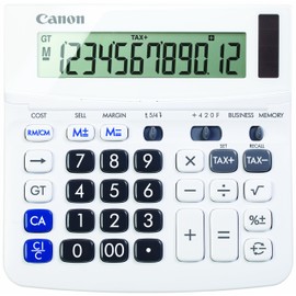 Canon WS-220TSG Desktop 12 Digit Calculator with Tax and Cost/Sell/Margin Calculations, White