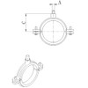 ClampTitan 316SS Stainless Steel Split Ring Hanger Two Screw (1-1/2"