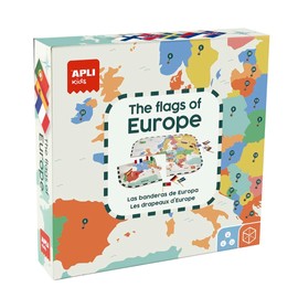 APLI Kids - Puzzle Gioco di bandiere europee, multicolore (19437)