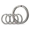 KeyUnity Titanium Quick Release Keyring, Side Pushing Key Ring, Round