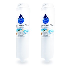 2-Pack Replacement for General Electric GFSL2KEXALS Refrigerator Water Filter - Compatible with General Electric GSWF Fridge Water Filter Cartridge