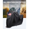Benlari Motorcycle Cover Waterproof Outdoor, Heavy Duty Motorcycle Cover, Universal