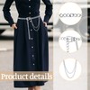 Silver Belt for Women Waist Chain Belts Adjustable Chains Belts