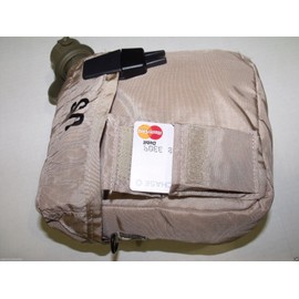 New 2 QT Collapsible Water Canteen + Desert Tan Cover Pouch with Sling US Army Military by US Goverment GI USGI