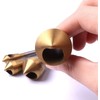 KEWAYO 4pcs Titanium Coated Countersink Chamfer Tool Deburring Tool Set