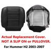 SecosAutoparts Driver & Passenger Bottom Leather Seat Cover Black Compatible