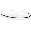 Red Co. Enamelware Metal Classic 13” Serving Oval Tray Platter,