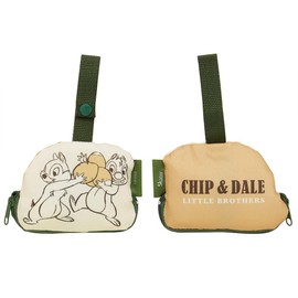 Skater KBS42P Chip & Dale Shopping Bag with Pouch, Eco Bag, Width 16.5 x Height 12.6 x Depth 7.1 inches (420 x 320 x 180 mm)