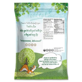 Food to Live Organic Raw Pepitas, 8 Pounds — Non-GMO, Pumpkin Seed Kernels, Unsalted, No Oil, No Shell, Vegan, Kosher, Bulk. Keto Snack.