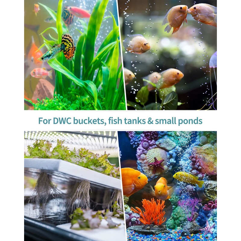 Pawfly Aquarium Air Stone Disc Bubbler 1.5 inch, Oxygen Diffuser