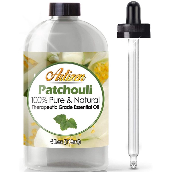 Artizen Patchouli Essential Oil (100% Pure & Natural - Undiluted) Therapeutic Grade - Huge 4oz Bottle - Perfect for Aromatherapy, Relaxation, Skin Therapy & More!