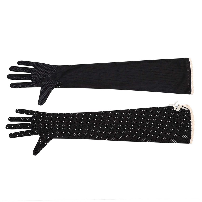 QCHOMEE Women's Gloves, Arm Cover, Long Gloves, Thin, UV Protection