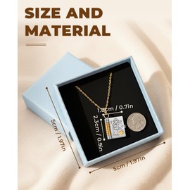Geyynow Grandson Necklace from Grandma, Adjustable Chapter Books Necklace Gifts with Grandkids (Silver Gold)