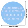 2 Sets Warning Wall Sticker Public Places Warning Sign for