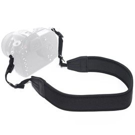 PhoenixJ Camera Strap, 2.0 inches (5 cm) Wide, Fits Your Neck or Shoulder to Prevent Damage from Drops, Black