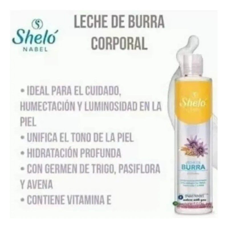 Leche Burra Corporal+jabón Leche Burra Shelo Nabel S021+s019 Agradable