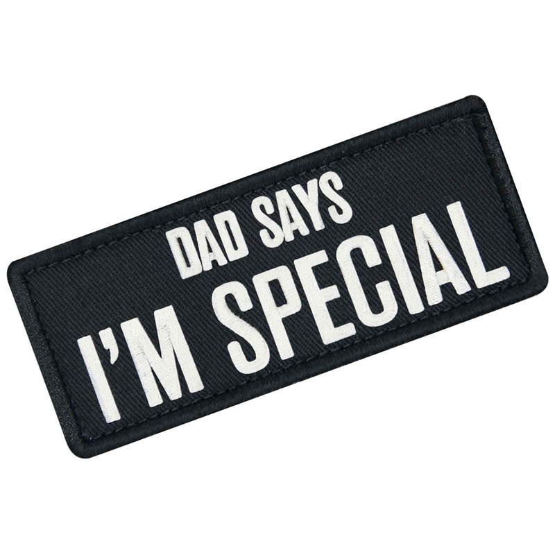 Dad Says I'm Special Patch Embroidered Badge Applique Fastener Hook