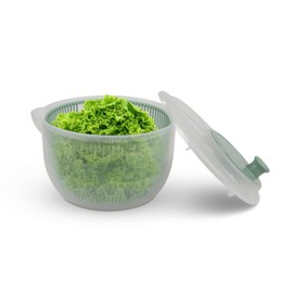 Pro Home Salad Spinner (2.7 Litres, Diameter 20 cm) BPA-Free, 3-in-1 Spinner, Strainer and Salad Bowl, 3D Crank - Spin Without Effort, Salad Dryer