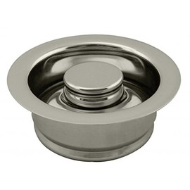 Westbrass D2089-05 3-Bolt mount Waste Disposal Flange & Stopper, Polished Nickel, 1-Pack