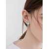 Turquoise Earrings Sterling Silver Dainty Minimalist Post Stone Stud Earrings
