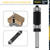 4PCS Pattern Flush Trim Router Bit Set 1/4" Shank, 1/2"
